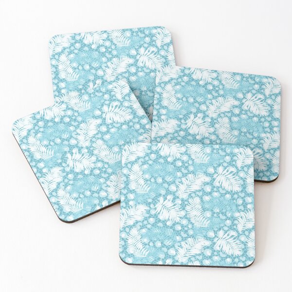 Item preview, Light Blue Animal Print Palms designed and sold by Carolina Diaz.