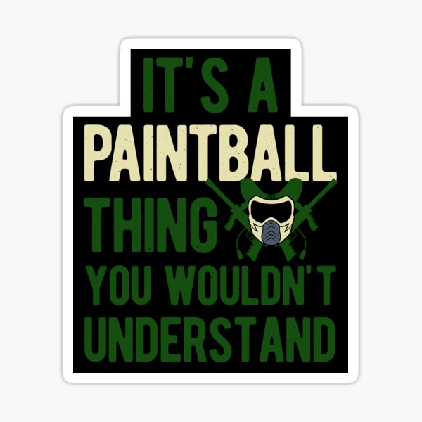 Vista previa del artículo con la obra «Paintball divertido», diseñado y vendido por artworkbyrihen.