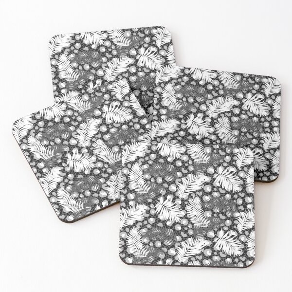 Item preview, Black and White Animal Print Palms designed and sold by Carolina Diaz.