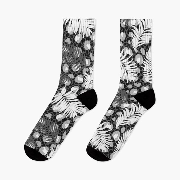 Item preview, Black and White Animal Print Palms designed and sold by Carolina Diaz.