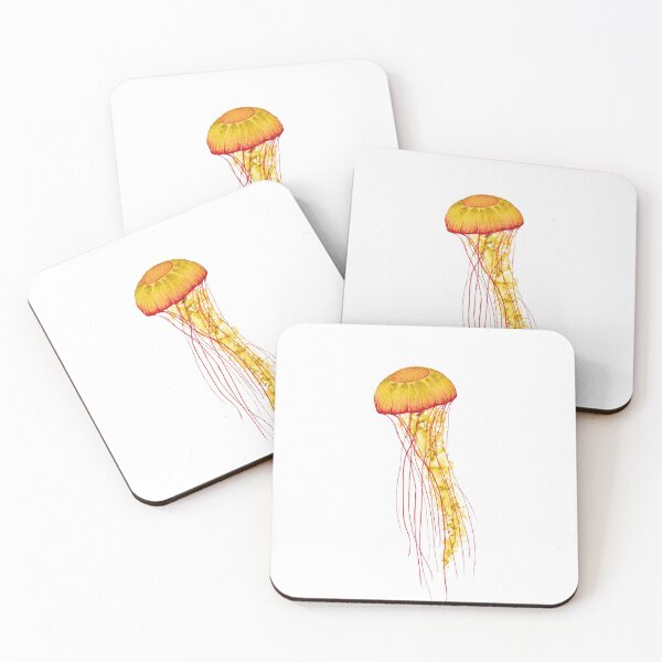 Item preview, Chrysaora Fuscescens Jellyfish (White) designed and sold by MWatercolours.