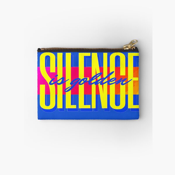 Item preview, #REDBUBBLE #SILENCE IS GOLDEN QUOTE DESIGN designed and sold by Stylishboutique.