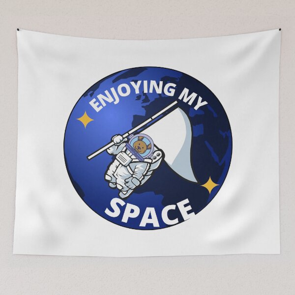 Item preview, DOG IN SPACE/ GIVE ME SPACE designed and sold by wildwhimsical.