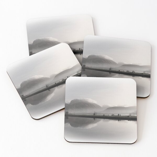 Item preview, Ben Nevis Mono Vignette  Caledonian Canal Scotland designed and sold by PhotosEcosse.