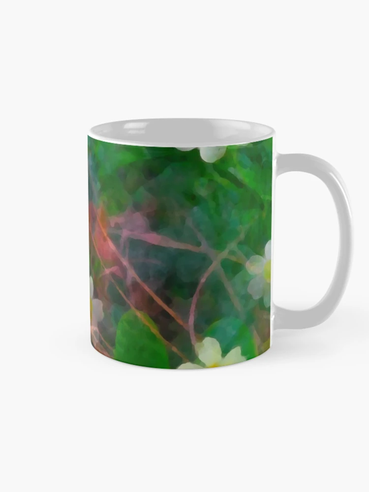 Thumbnail 3 of 6, Coffee Mug, Primroses Spring Flower Pattern designed and sold by DesignsofNote.