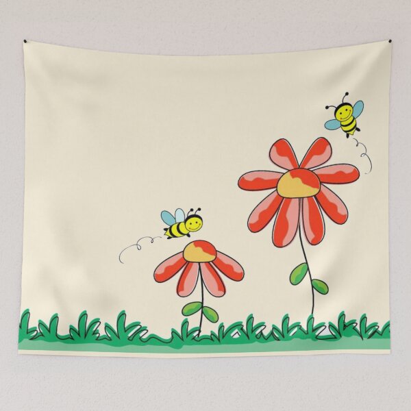 Item preview, Cute Wholesome Bees in The Garden designed and sold by SherriMans.