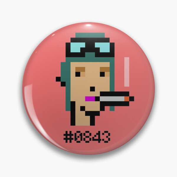 Item preview, CryptoPunks #0843 designed and sold by CryptoFunks.