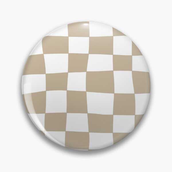 Item preview, Hand Drawn Checkerboard Pattern (tan/white) designed and sold by Design Minds Boutique.