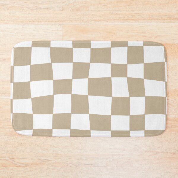 Item preview, Hand Drawn Checkerboard Pattern (tan/white) designed and sold by Design Minds Boutique.
