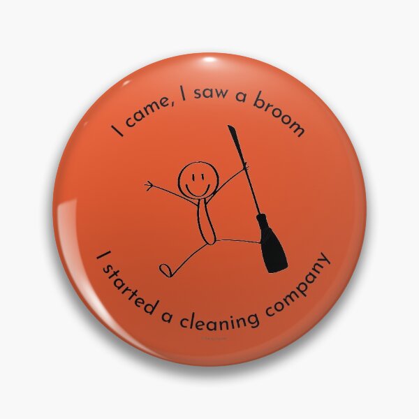Item preview, I Came I Saw a Broom I Started a Cleaning Company Housekeeping Lady Gifts designed and sold by SavvyCleaner.