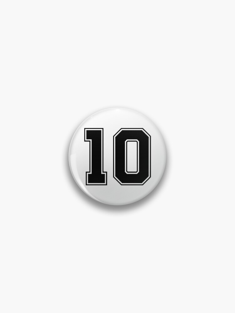 10 American Football Classic Vintage Sport Jersey Number in black number on  white background for american football, baseball or basketball Poster for  Sale by Marcin Adrian