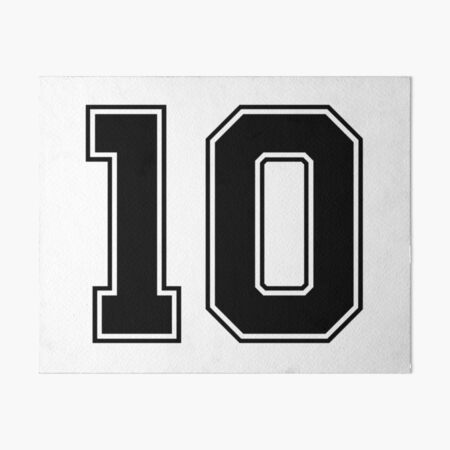 11 American Football Classic Vintage Sport Jersey Number in black number on  white background for american football, baseball or basketball | Art Board