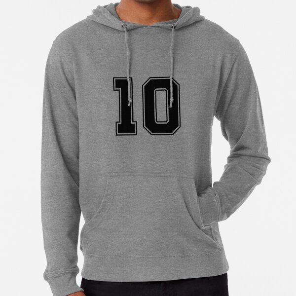 10 Football Jersey Number' Unisex Hoodie