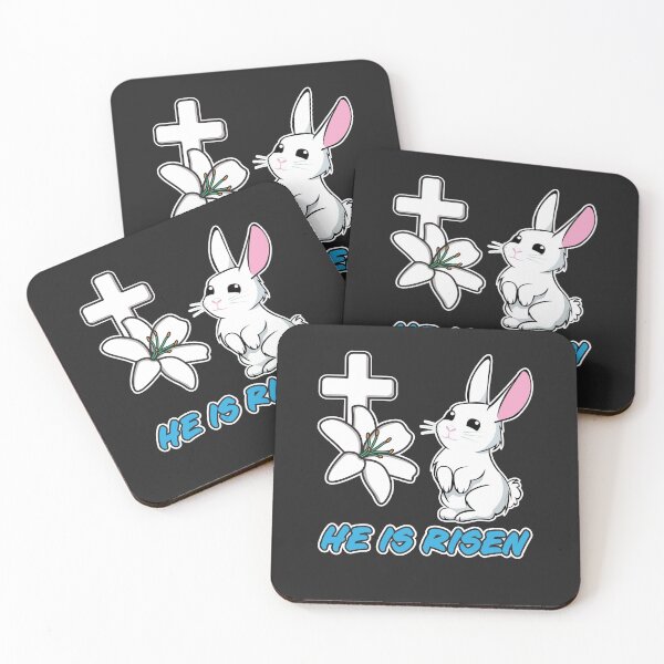 Item preview, He Is Risen Christian Easter Cute Bunny Jesus Is Risen designed and sold by OopteesLydia.