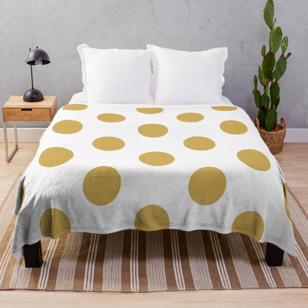 Item preview, Large GOLD and WHITE POLKA DOTS designed and sold by RachelMacht.