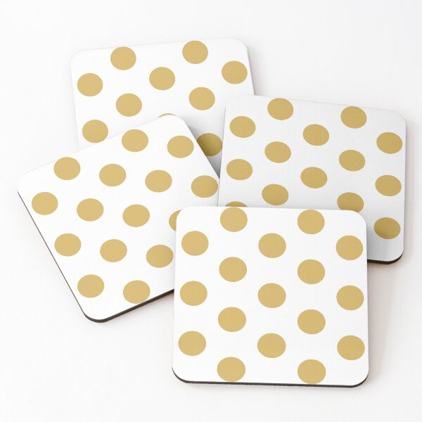 Item preview, Large GOLD and WHITE POLKA DOTS designed and sold by RachelMacht.