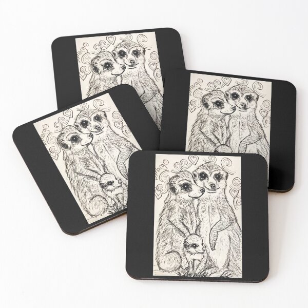 Item preview, Cute Meerkat Family designed and sold by MargoCamille.