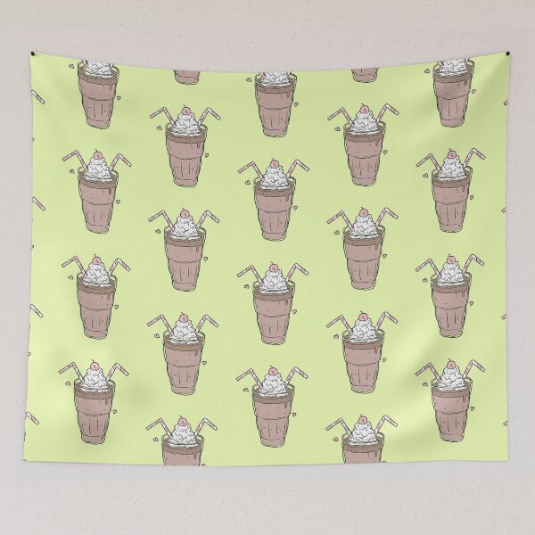 Item preview, Chocolate Milkshake, Cherry on Top with Two Straws  designed and sold by SquishStitches.