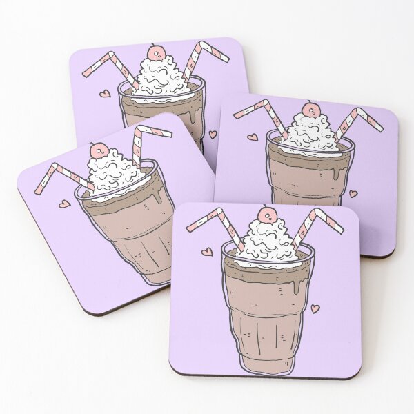 Item preview, Chocolate Milkshake, Cherry on Top with Two Straws  designed and sold by SquishStitches.