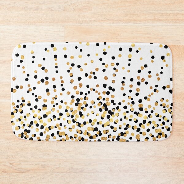 Item preview, Floating Dots - Black and Gold on White designed and sold by fancyashell.