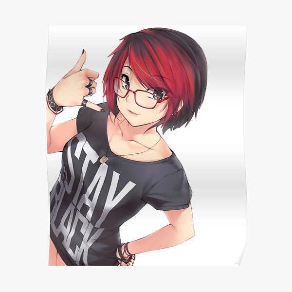 "Anime girl" Poster for Sale by MintyFreshhh Redbubble