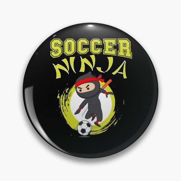 Item preview, Funny Soccer Ninja Player Cute Foot-ball Game Grunge Design for Kids designed and sold by WhiteTears.
