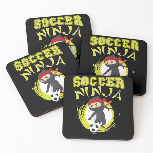 Item preview, Funny Soccer Ninja Player Cute Foot-ball Game Grunge Design for Kids designed and sold by WhiteTears.