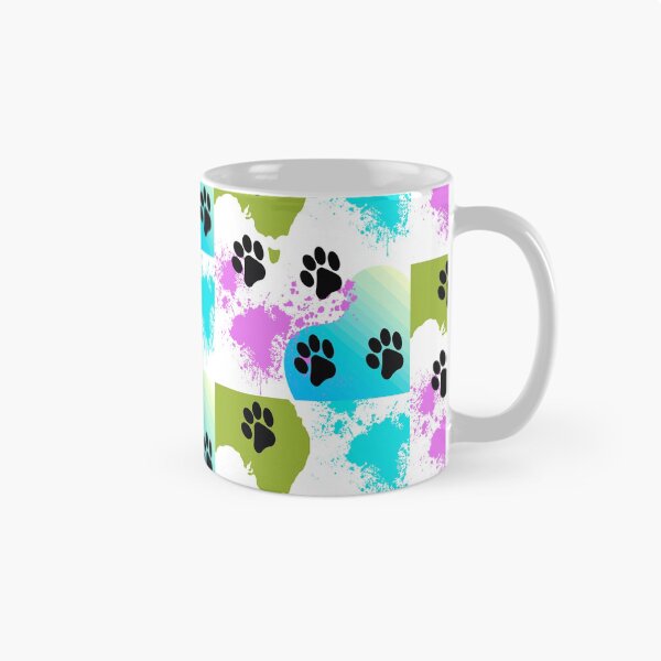 Item preview, Dog footprints with colorful spots background designed and sold by Makicalgui.