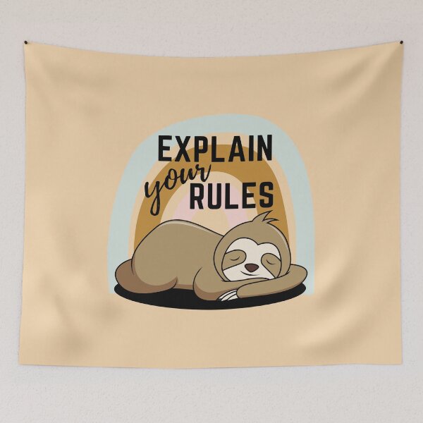 Item preview, Explain Your Rules Self Discovery Sloth designed and sold by My-Queens-Store.