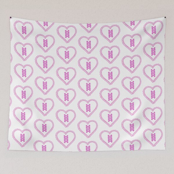 Item preview, Lace BDSM Bondage Heart (white, pink) designed and sold by ForbiddenFlavor.