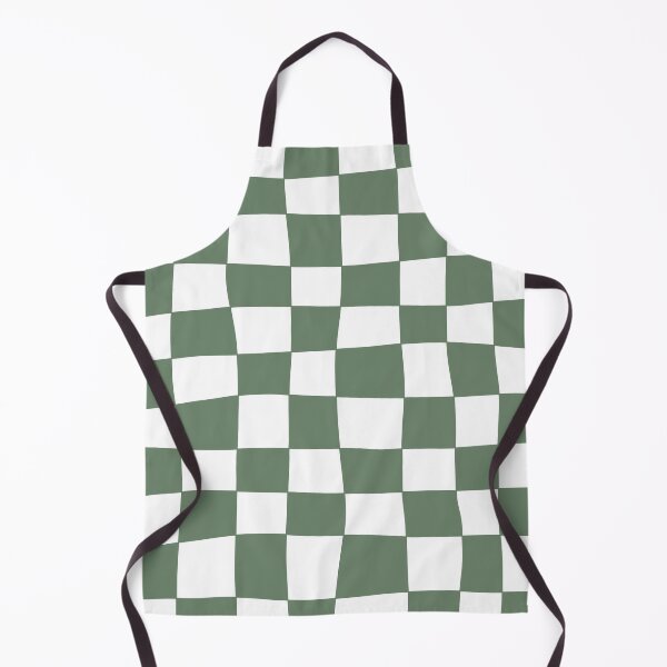 Item preview, Hand Drawn Checkerboard Pattern (sage green/white) designed and sold by Design Minds Boutique.