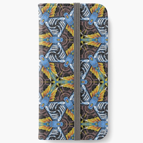 Bird Star Pattern iPhone Wallet