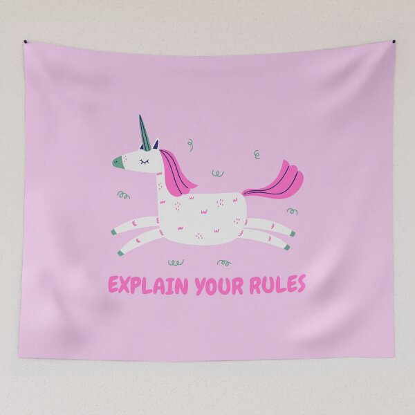Item preview, Explain Your Rules Self Discovery Unicorn designed and sold by My-Queens-Store.