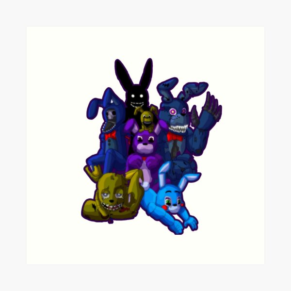 Goops on X: Behold, the candy stealing bnnuy- #plushtrap #fnaf #fnaf4  #halloween #spooky #bunny #art #artistsontwitter  /  X