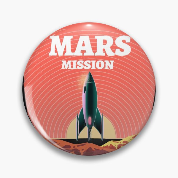 Item preview, Rocket on mars illustration designed and sold by arkitekta.