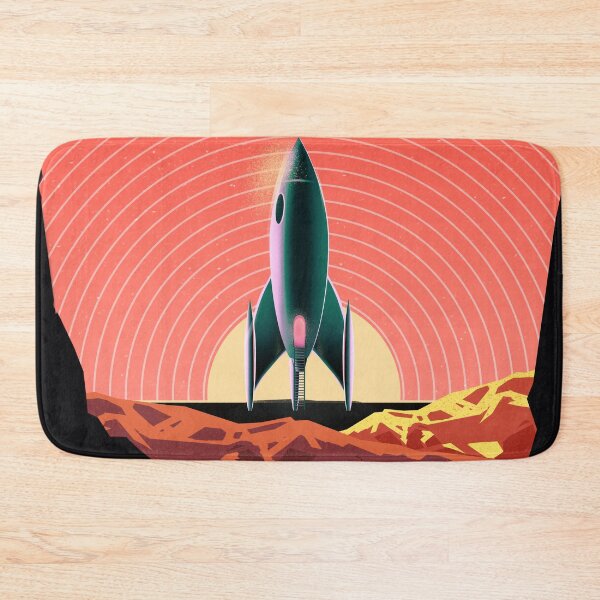 Item preview, Rocket on mars illustration designed and sold by arkitekta.