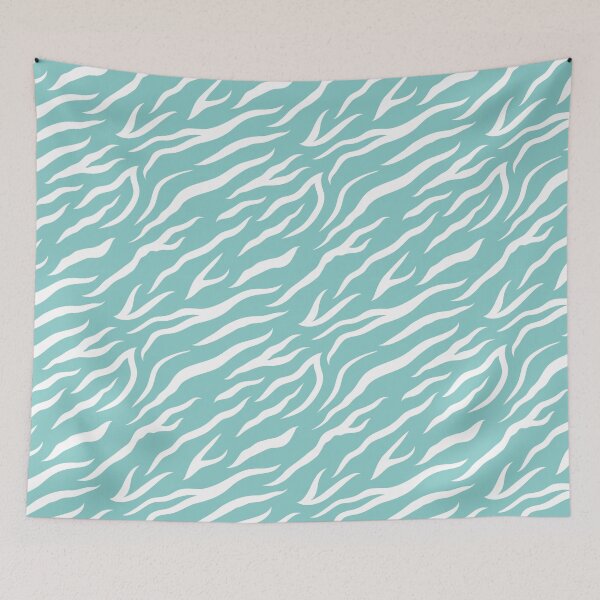 Item preview, Zebra Blue Pattern designed and sold by ClaudiaGrosso.