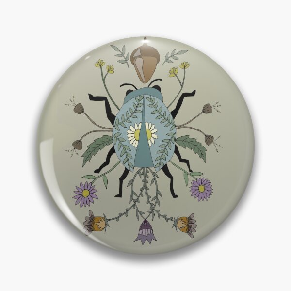 Item preview, Folk style beetle designed and sold by Kimberleyelord.
