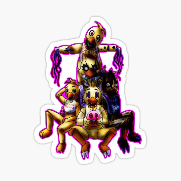 Withered Chica FNAF Sticker for Sale by Twilight-Winged