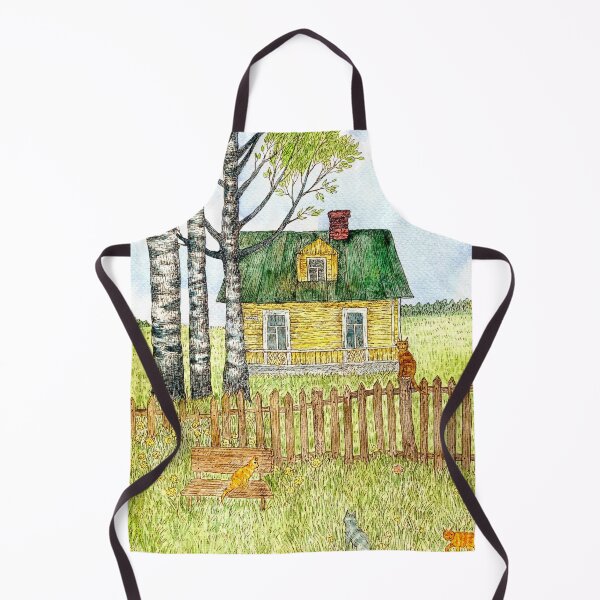 Item preview, House in the village. Summer landscape. designed and sold by Yovin11.