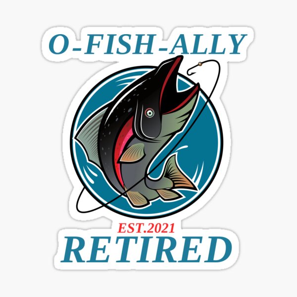 Download Fishing Retired Stickers Redbubble