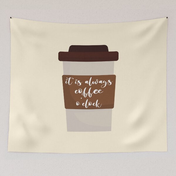 Item preview, It Is Always Coffee O'Clock - Coffee Cup designed and sold by PlumBlushCo.