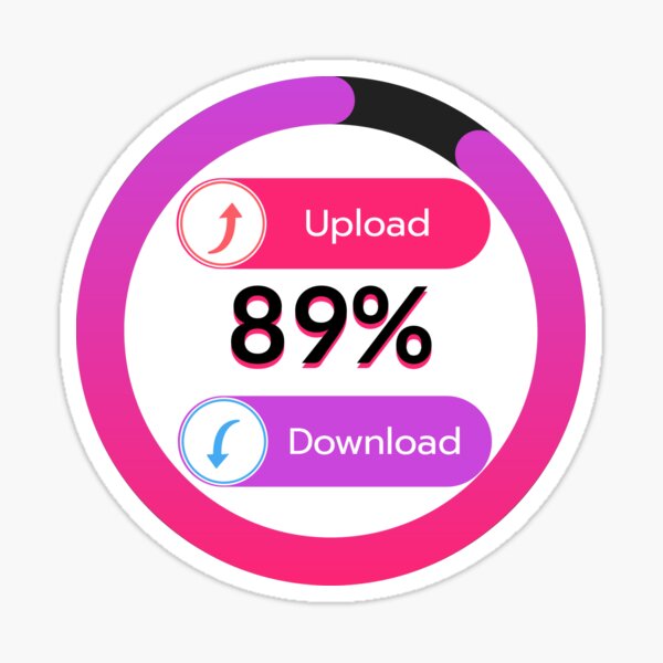 "Upload and download" Sticker for Sale by maGGurG Redbubble