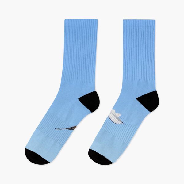 Item preview, White seagull flying in bright blue sky designed and sold by lena-maximova.