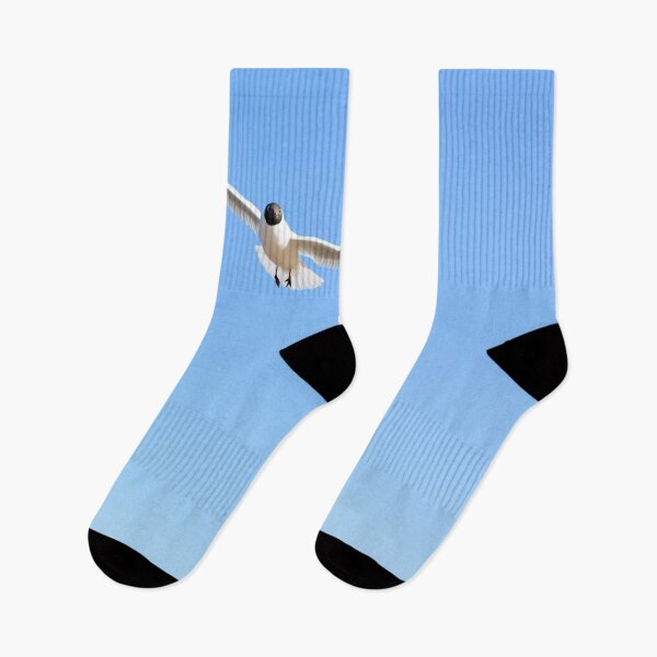 Item preview, Flock of seagulls flying in the blue sky designed and sold by lena-maximova.