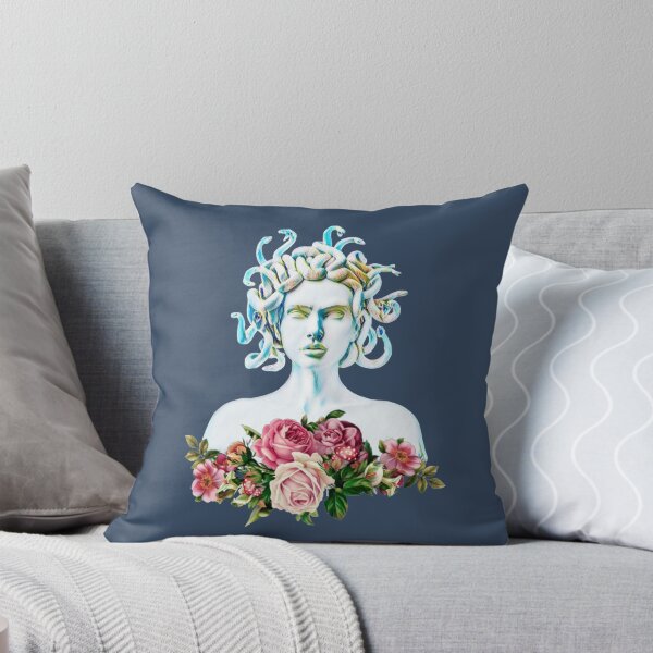 Item preview, Medusa (Greek Mythology) with flowers designed and sold by kellestex.