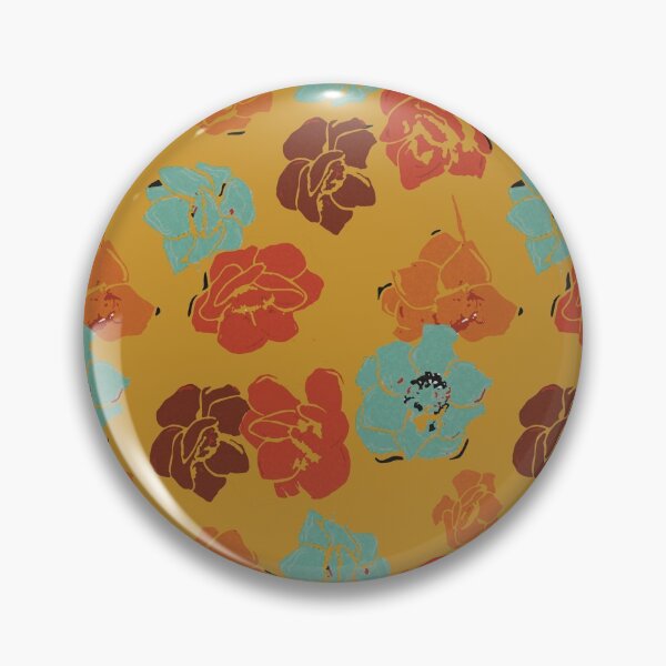 Item preview, flower pattern created with a retro color palette designed and sold by cemreyigitsahin.