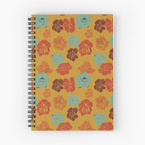 Item preview, flower pattern created with a retro color palette designed and sold by cemreyigitsahin.