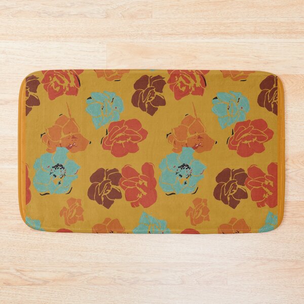 Item preview, flower pattern created with a retro color palette designed and sold by cemreyigitsahin.