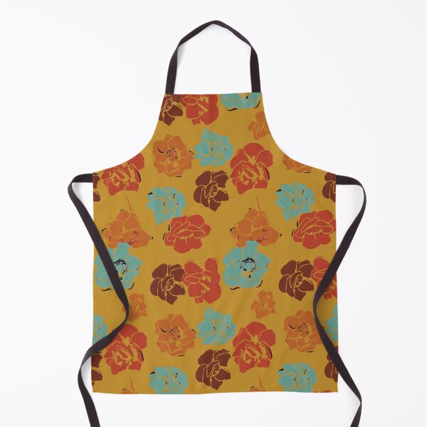 Item preview, flower pattern created with a retro color palette designed and sold by cemreyigitsahin.